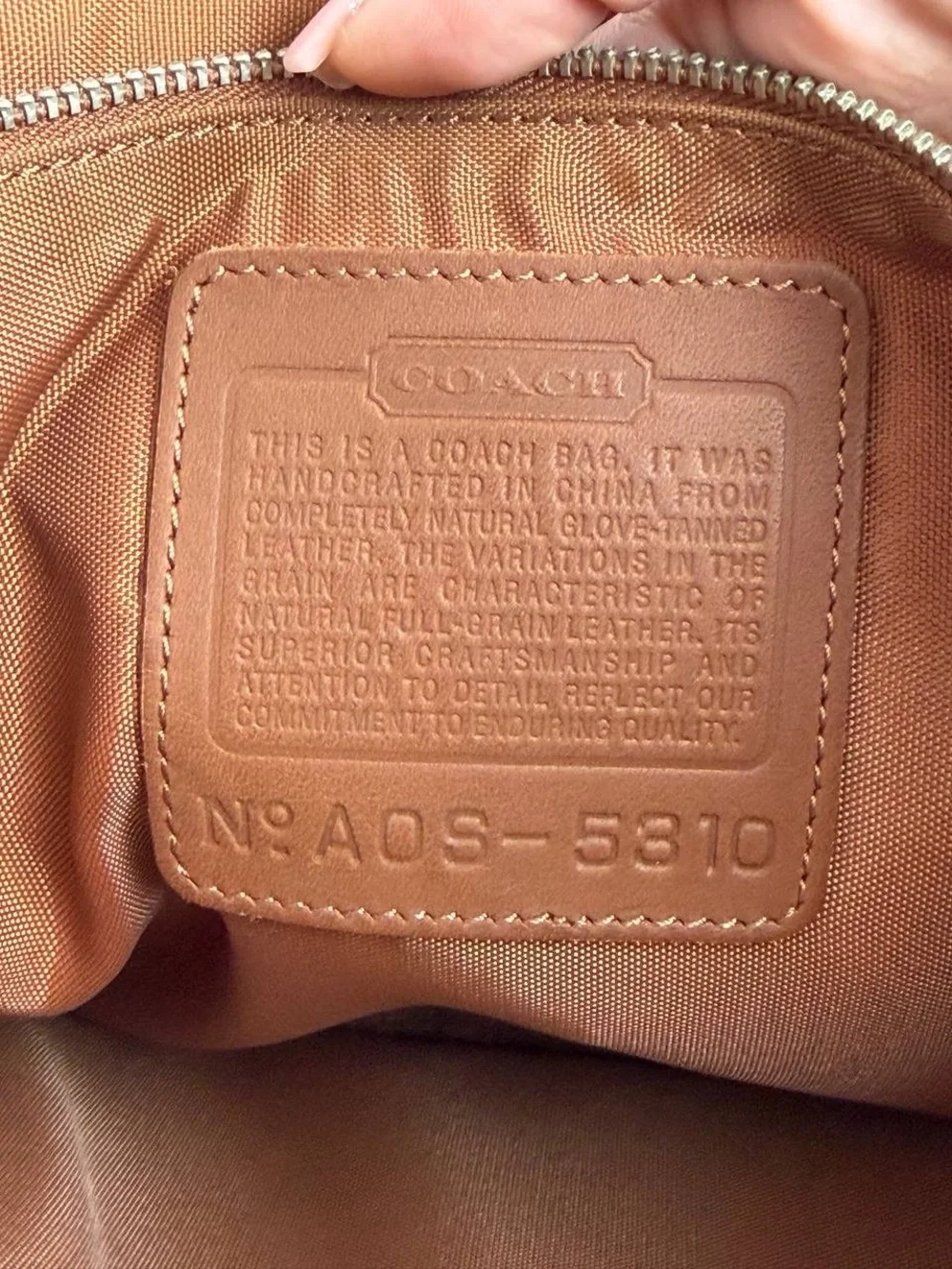 Vintage Coach Thompson Saddle Brown Leather Briefcase